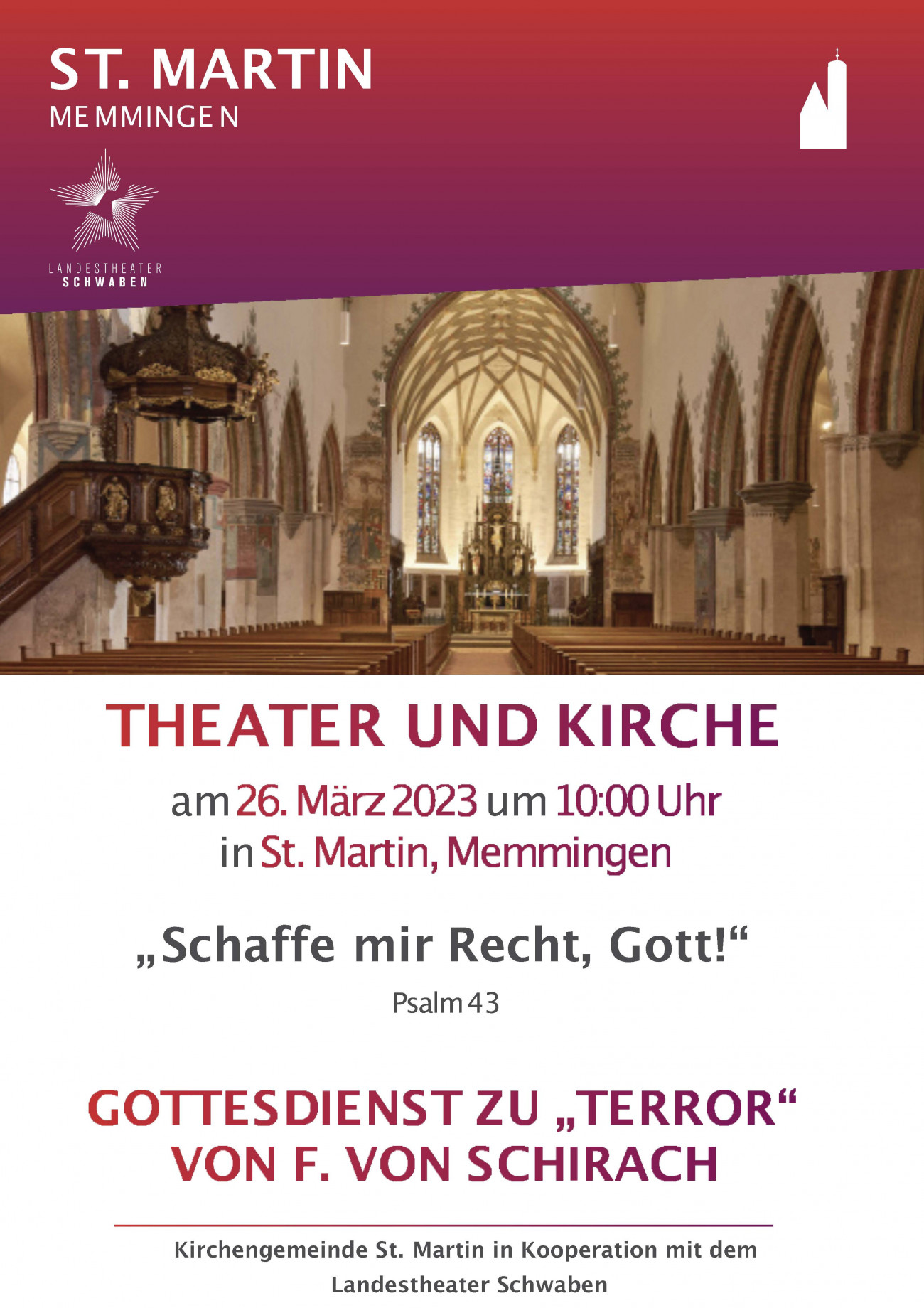 Theater und Kirche Plakat 2023